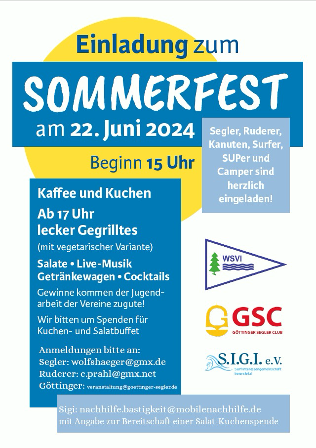 Sommerfest 2024 an der Innerstetalsperre